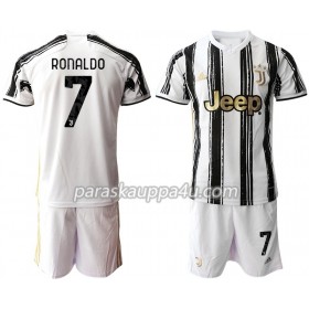 Juventus Cristiano Ronaldo 7 Lasten Kotipelipaita 2020-2021 Lyhythihainen (+ shortsit)